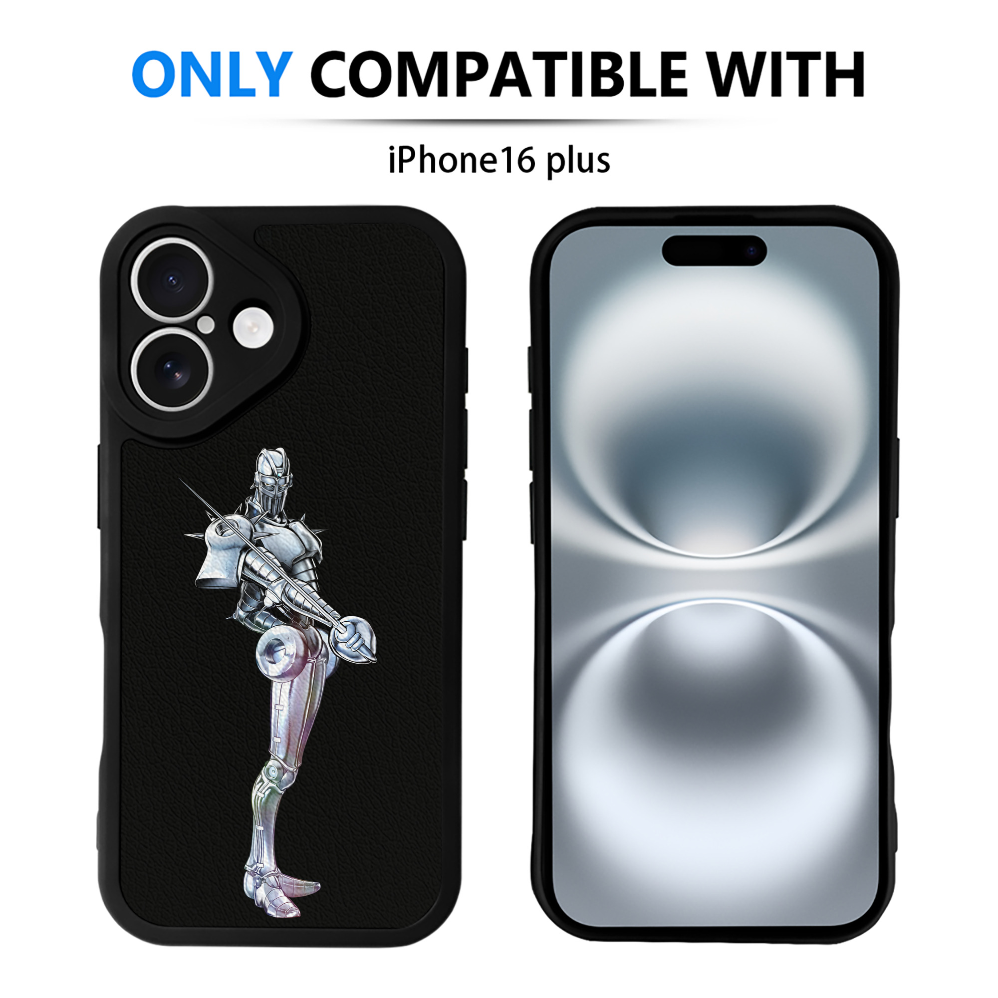 （画像用） ジョジョの奇妙な冒険 ジャン＝ピエール?ポルナレフ JoJo's Bizarre Adventure Jan Pierre Polnareff 【iPhone 16シリーズ対応】シリコンスマホケース（レザー調） 材質：シリコン